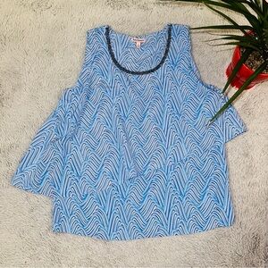 Juicy Couture Retrowave Celestial Embellished Layered Tank Top